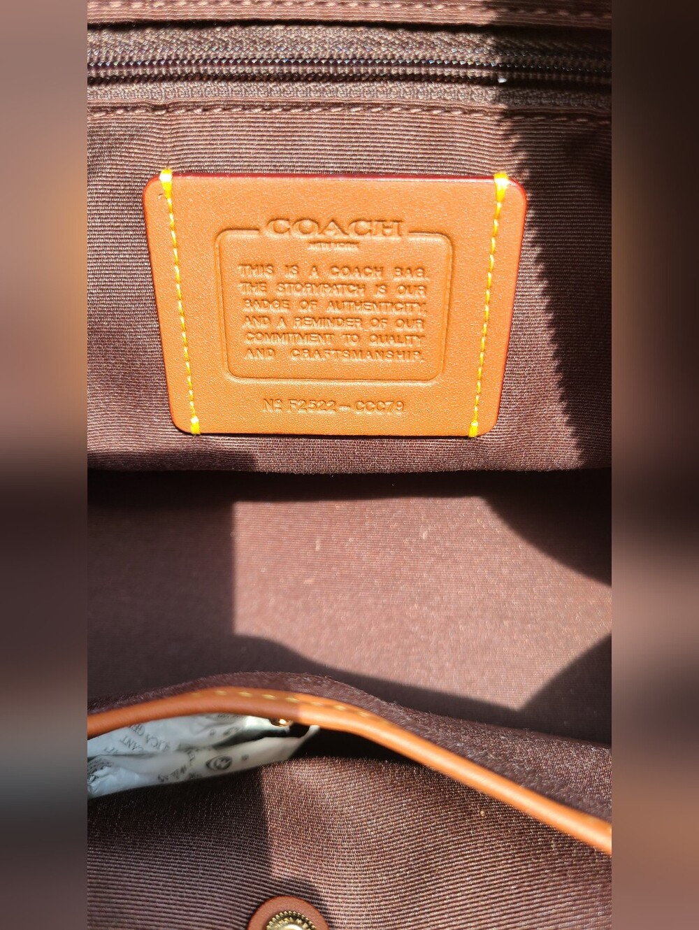 Coach Rowan Large Vintage Brown Suede Satchel - Picture 3 of 17